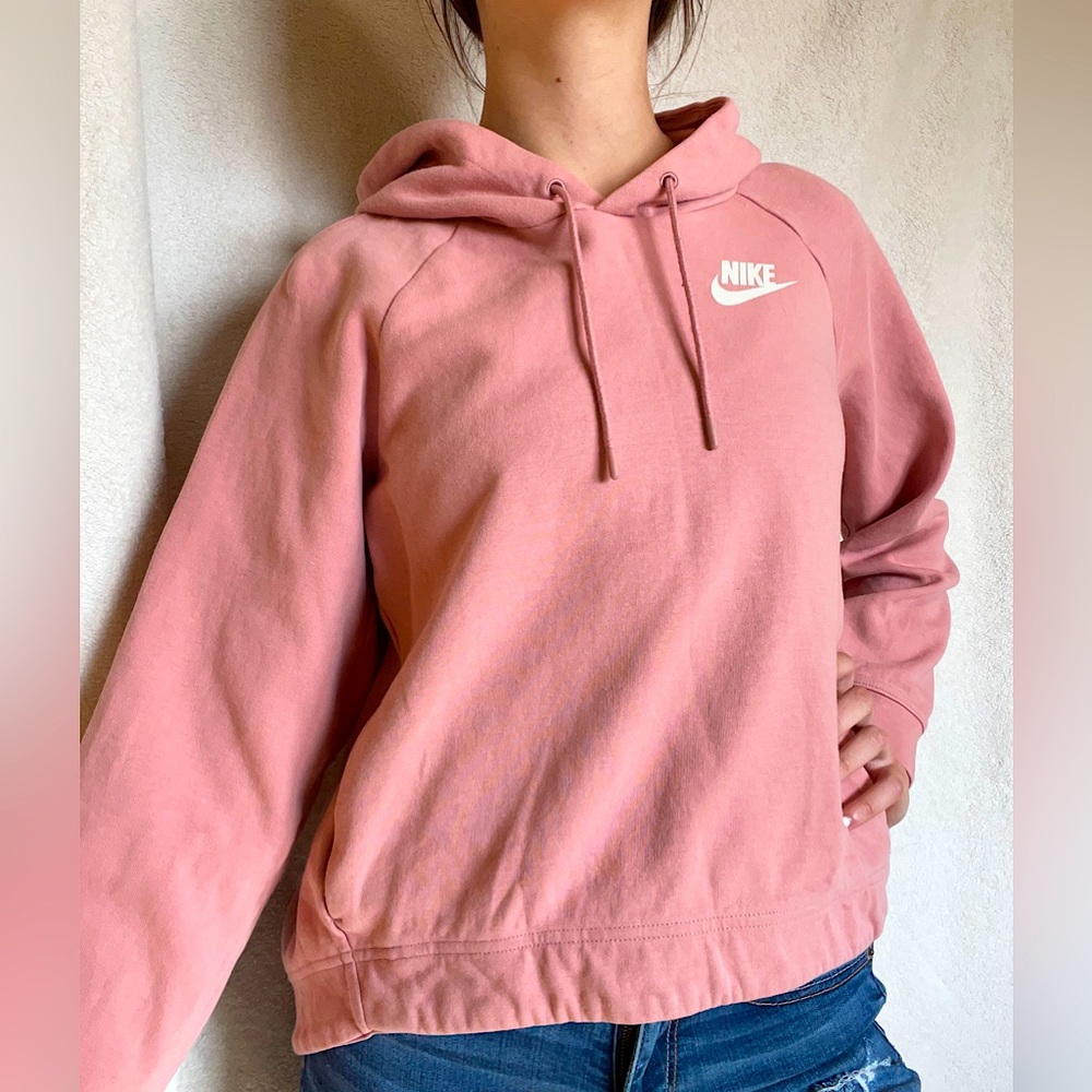 Pink Nike hoodie